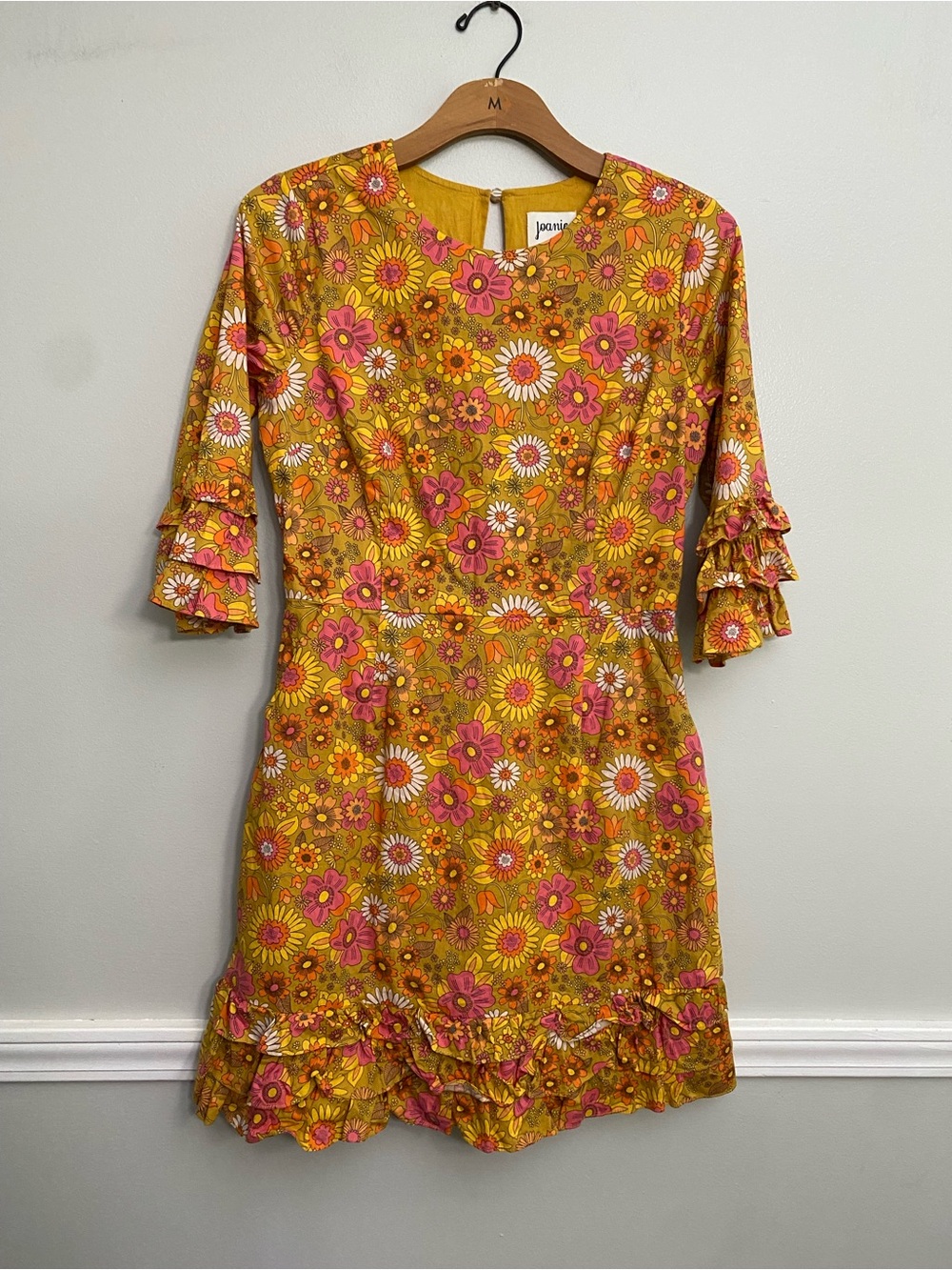 Women’s Joanie Retro Floral 60s 70s Mid Dress - 6